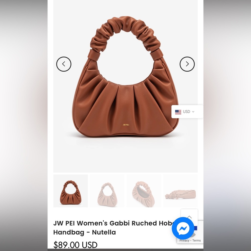 JW PEI Gabbi Ruched Hobo Bag